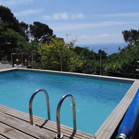 Haut De Villa Au Mont St Clair Vue Exceptionnelle Mer Et Foret Terrasses, Piscine, Petanque, Solarium Prives Σετ Εξωτερικό φωτογραφία