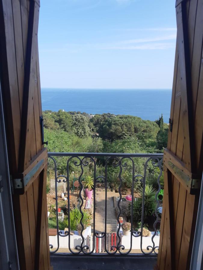 Haut De Villa Au Mont St Clair Vue Exceptionnelle Mer Et Foret Terrasses, Piscine, Petanque, Solarium Prives Σετ Εξωτερικό φωτογραφία