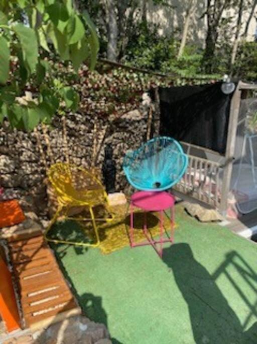 Haut De Villa Au Mont St Clair Vue Exceptionnelle Mer Et Foret Terrasses, Piscine, Petanque, Solarium Prives Σετ Εξωτερικό φωτογραφία