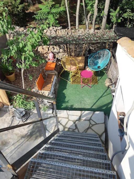 Haut De Villa Au Mont St Clair Vue Exceptionnelle Mer Et Foret Terrasses, Piscine, Petanque, Solarium Prives Σετ Εξωτερικό φωτογραφία