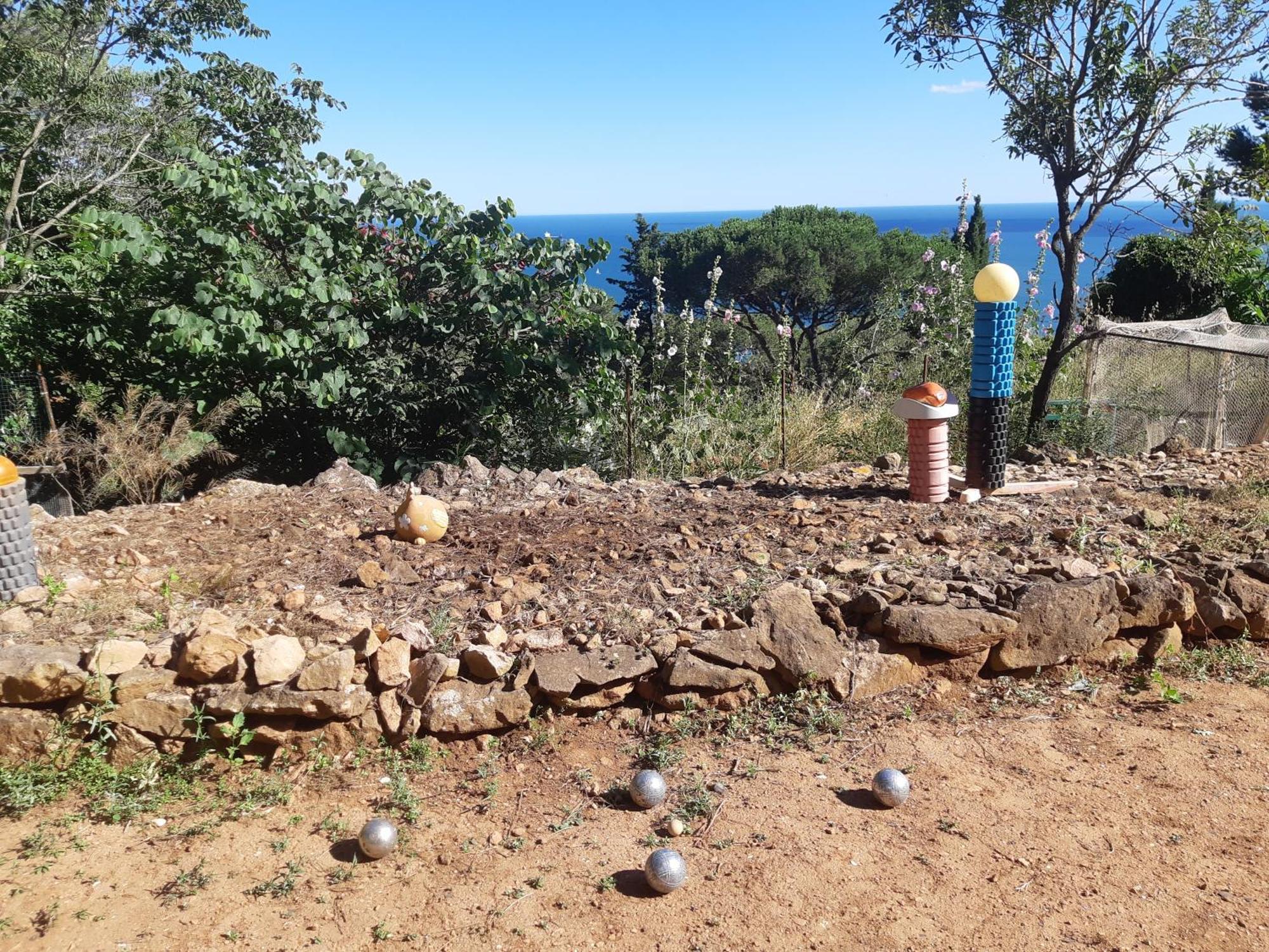 Haut De Villa Au Mont St Clair Vue Exceptionnelle Mer Et Foret Terrasses, Piscine, Petanque, Solarium Prives Σετ Εξωτερικό φωτογραφία